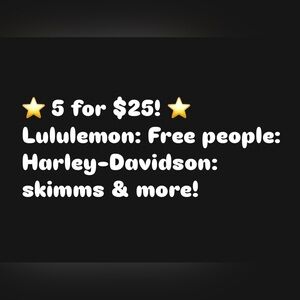 ⭐️ 5 for $25 ⭐️